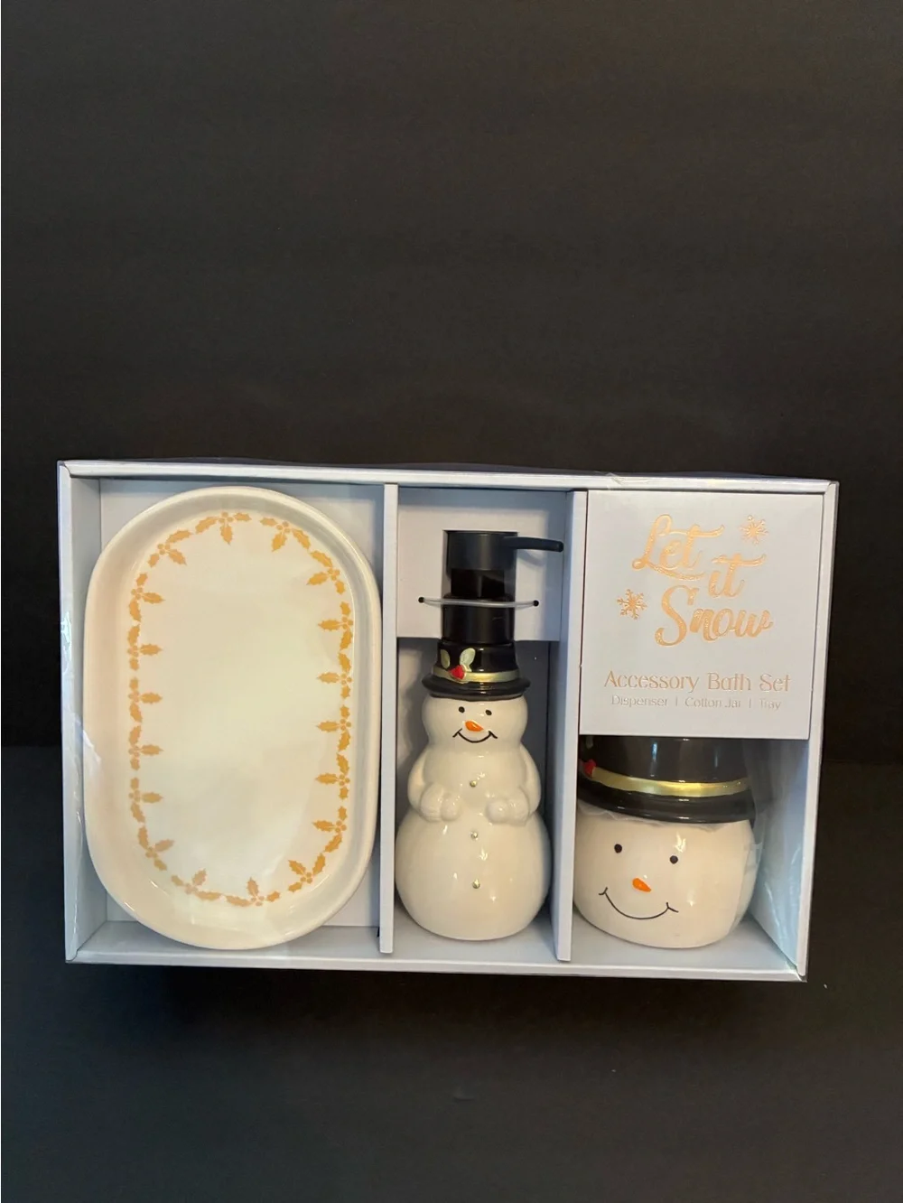Snowman Bath accessories set